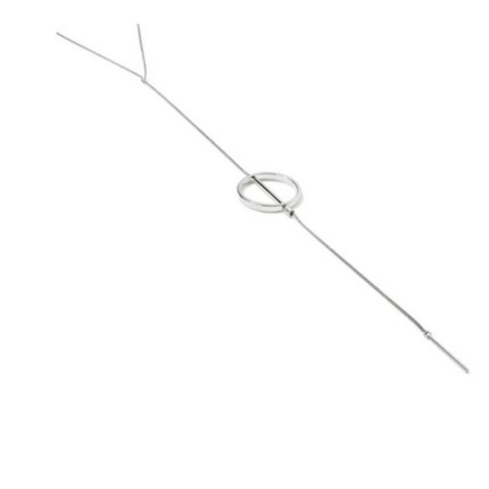 NEW Jenny Bird Ox Silver Rhine Lariat Necklace - Picture 3 of 7